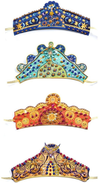 Zestaw DIY Tiary czarodziejki metaliczne mozaiki Djeco