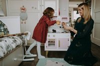 Duża kuchnia drewniana z dźwiękiem i 6 akcesoriami Candy Chic Janod