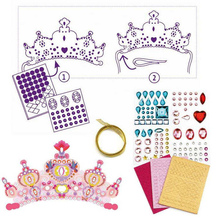 Kreatywny zestaw zrób to sam Korony Księżniczek Djeco