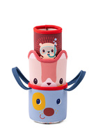 Kubeczki do kąpieli Piesek Jules Kotka Jeanne Jeżyk Leon Zabawka sensoryczna Lilliputiens