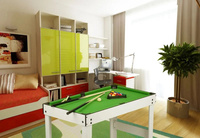 Piłkarzyki, tenis, bilard, cymbergaj. Duży stół do gry 4w1