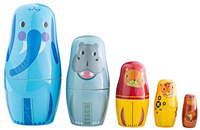 Drewniane matrioszki Zwierzęta z dżungli Tidlo