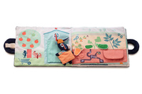 Materiałowa edukacyjna książeczka z mini przytulanką Osiołek Ignace Lilliputiens