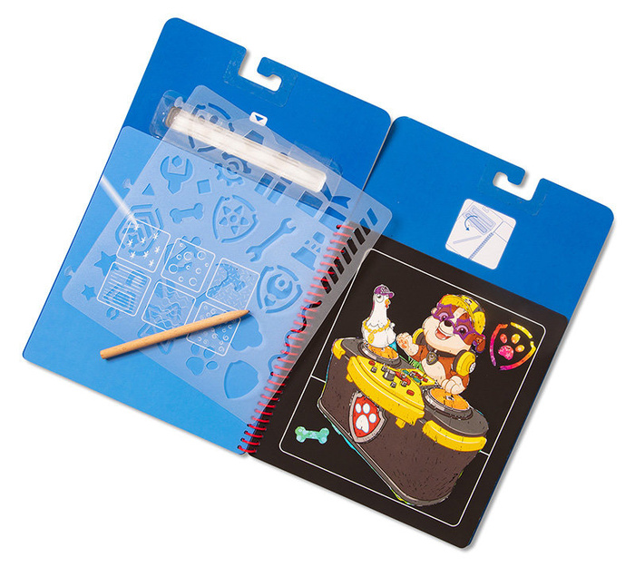 Książeczka zdrapywanka wydrapywanka Psi Patrol Scratch Art Pad – Chase Melissa and Doug