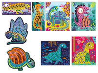 Zestaw kreatywny Mozaika Dinozaury 4+, Janod