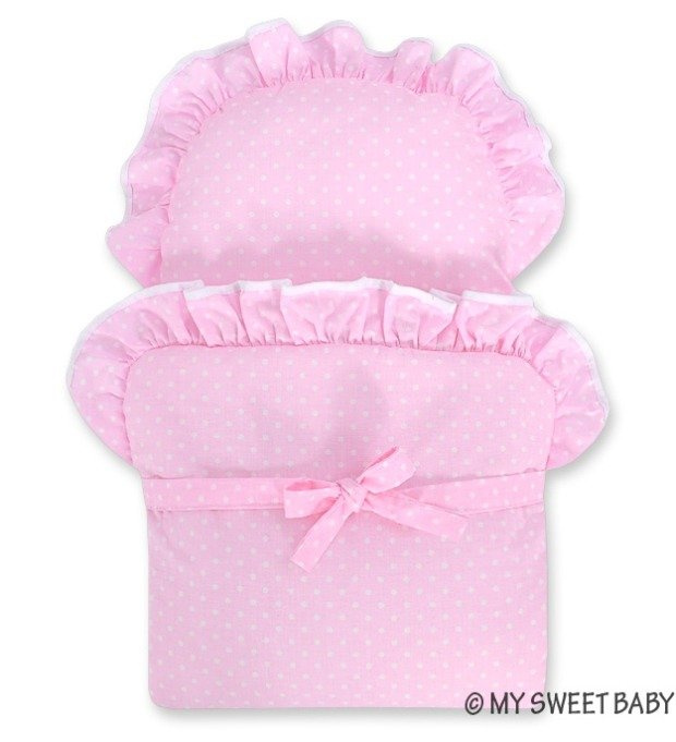 Biały wózek wiklinowy dla lalek Magnolia My Sweet Baby