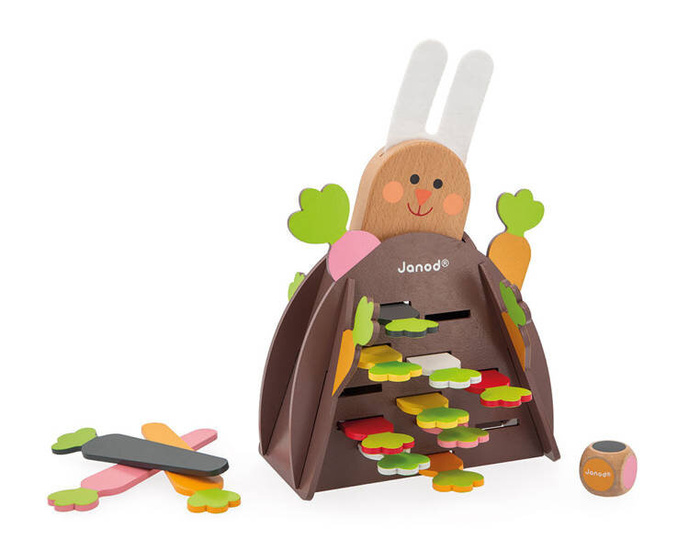 Gra strategiczna drewniana 2-4 os. Magiczna Marchewka Janod