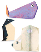 Origami zwierzęta polarne Djeco