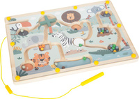 Magnetyczny drewniany labirynt Safari Small Foot