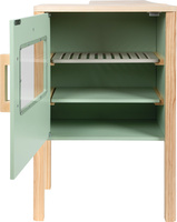 Drewniana kuchnia dla dzieci i sklep 2w1 szałwia zielona Fresh Small Foot