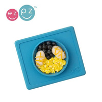 Silikonowa miseczka z podkładką 2w1 Mini Bowl niebieska EZPZ