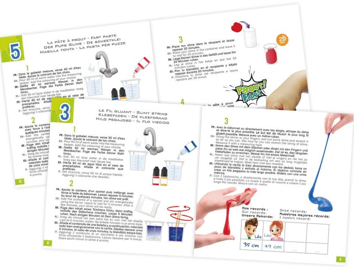 Nauka i zabawa Mini lab produkcja slime glutów Buki