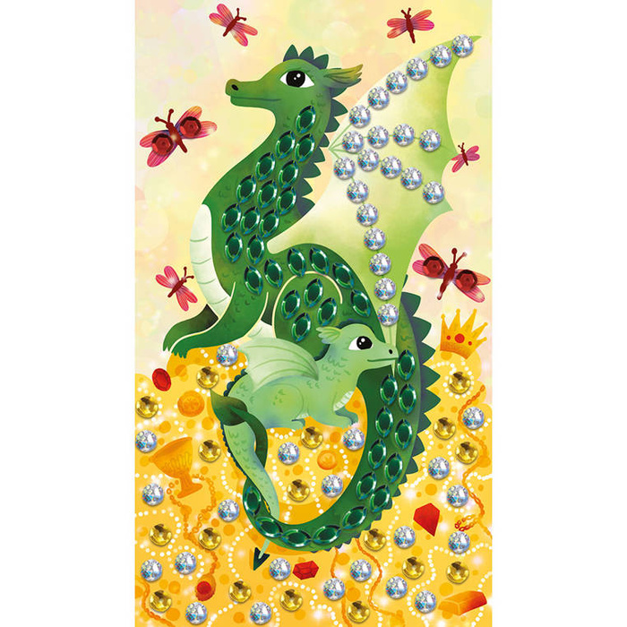 Artystyczny zestaw kreatywny Cekiny Smoki Janod