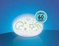 Lampka nocna dla dzieci kolorowe gwiazdy planety Buki