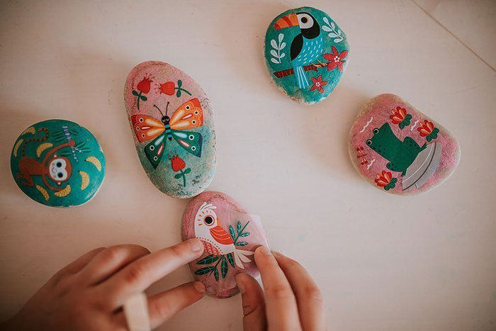 Zestaw kreatywny Kamienie do ozdabiania Janod