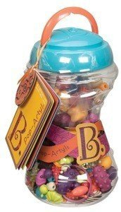 Drewniane koraliki do nawlekania 300 el. B.Toys