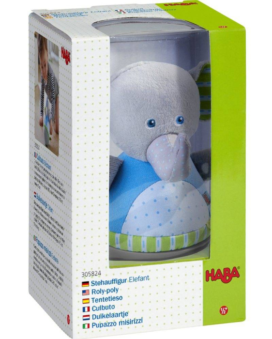 Zabawka kiwaczek Niebieski Słoń Haba