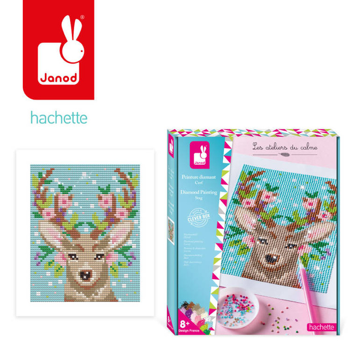 Haft diamentowy mozaika Jeleń Janod