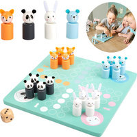 Planszowa gra dla dzieci pastelowy Chińczyk ze zwierzątkami Small foot