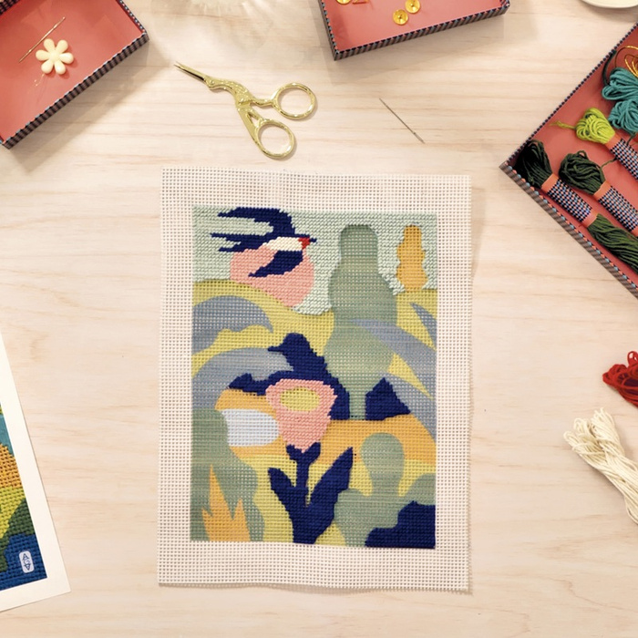 Zestaw artystyczny Haft gobelinowy Jaskółka AGA Atelier 65 Djeco