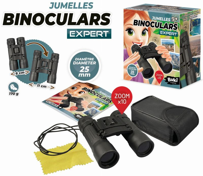 Zestaw lornetka ekspert z etui dla dzieci Buki SP008