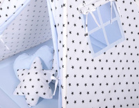 Namiot dla dzieci Tipi biało-niebieska kryjówka Zestaw Bobono