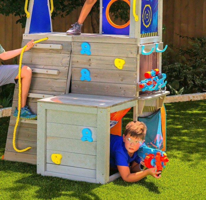 Drewniany plac zabaw Forteca Nerf Scout Defense Post KidKraft