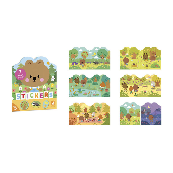 Książeczka z naklejkami Las Janod