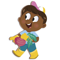 Magnetyczna układanka W ogródku Magneti'stories Janod