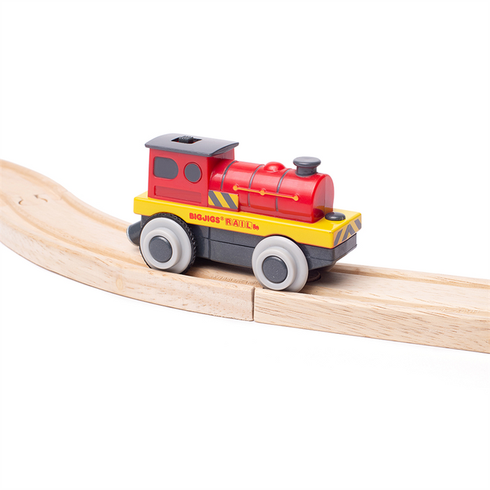Pociąg Might Red Loco z napędem Bigjigs Rail