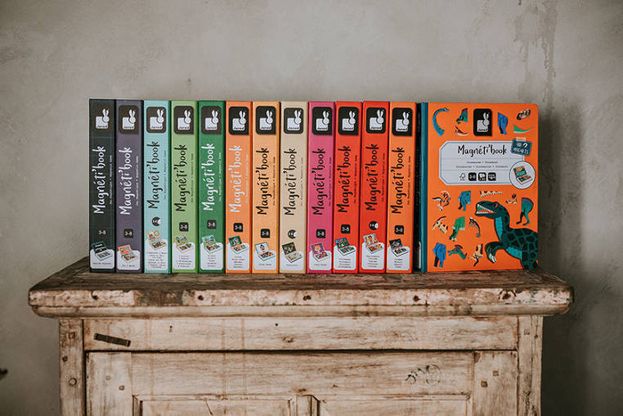 Magnetyczna układanka Kształty Magnetibook kolekcja 2018, Janod