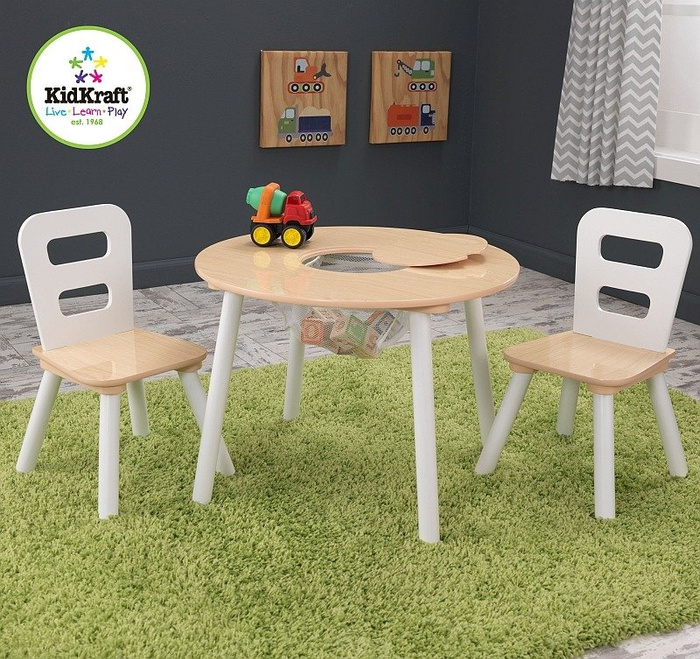 Stolik i krzesełka dla dzieci. Natural, KidKraft