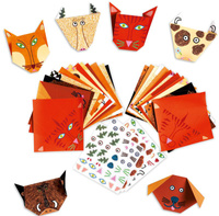 Origami z naklejkami. Zwierzęta, Djeco