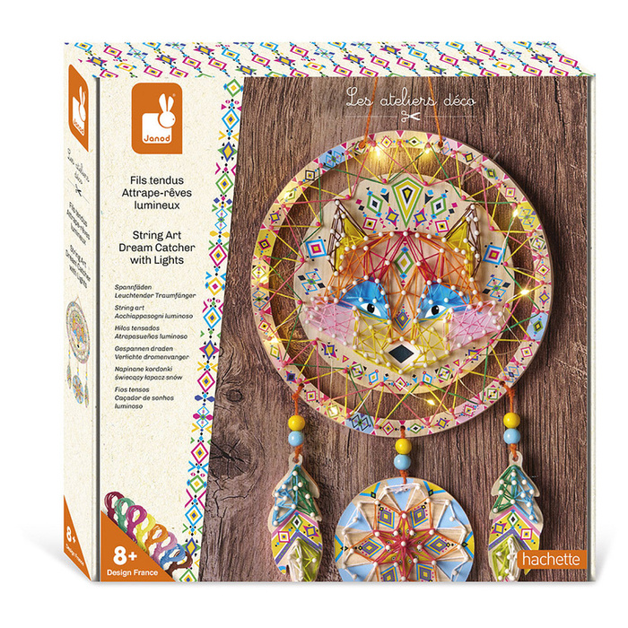 Przeplatanka 3D String art Świecący łapacz snów Janod