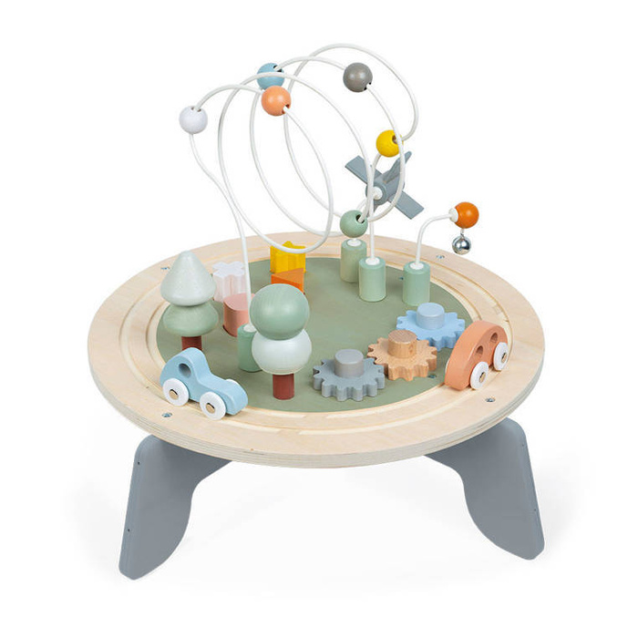 Wielofunkcyjny stolik edukacyjny drewniany z regulacją wysokości Sweet Cocoon Janod