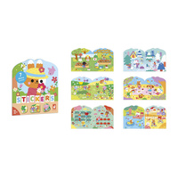 Książeczka z naklejkami Wieś Janod