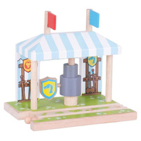 Dodatek do torów Zbrojownia rycerska Bigjigs Rail