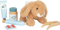 Pluszowy królik z torbą weterynarza i akcesoriami Small Foot