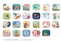 Kalendarz adwentowy z bajkami projektorem La Grande Famille Moulin Roty