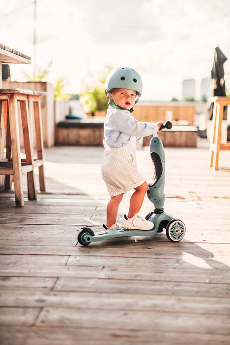 SCOOTANDRIDE Highwaykick1 2w1 Jeździk i hulajnoga 1-5 lat Steel
