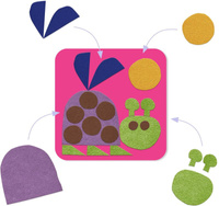 Zestaw kreatywny wyklejanki filcowe Małe stworzenia Djeco