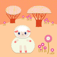 Zestaw artystyczny wycinanki kolaż Zwierzęta Djeco