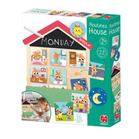 Drewniany domek z planem dnia Routines House Goula 