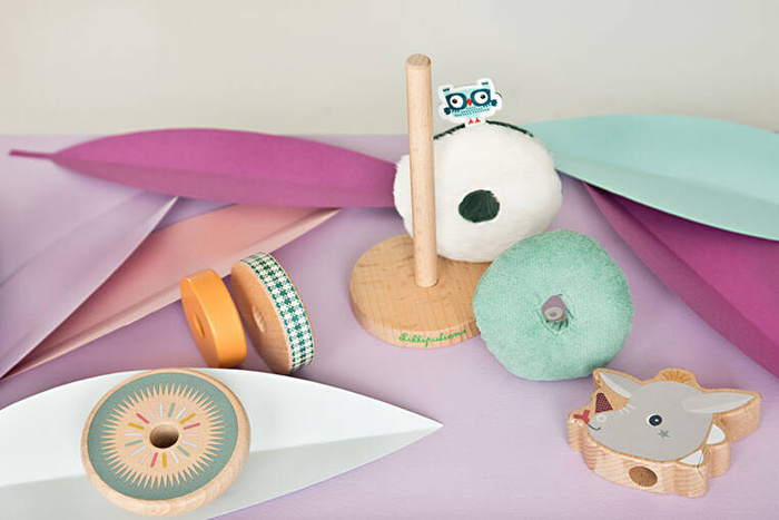 Drewniana układanka na paliku Smok Joe LILLIPUTIENS