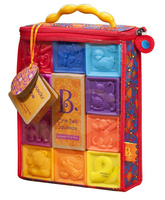 Miękkie klocki 10 el. squeeze B.toys