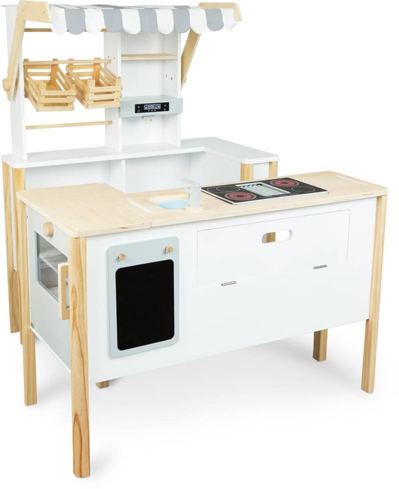 Drewniana kuchnia dla dzieci i sklep 2w1 Funkcjonalność Small Foot