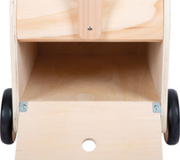 Drewniana skrzynia na zabawki jeździk Zebra Small Foot