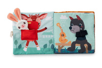 Materiałowa edukacyjna książeczka Smok Joe i jego przytulanka LILLIPUTIENS