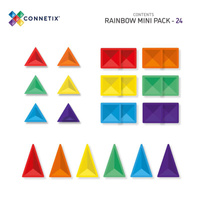 Klocki magnetyczne Connetix Rainbow Mini Pack 24 el