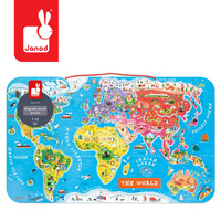 Magnetyczna mapa świata po angielsku, Janod